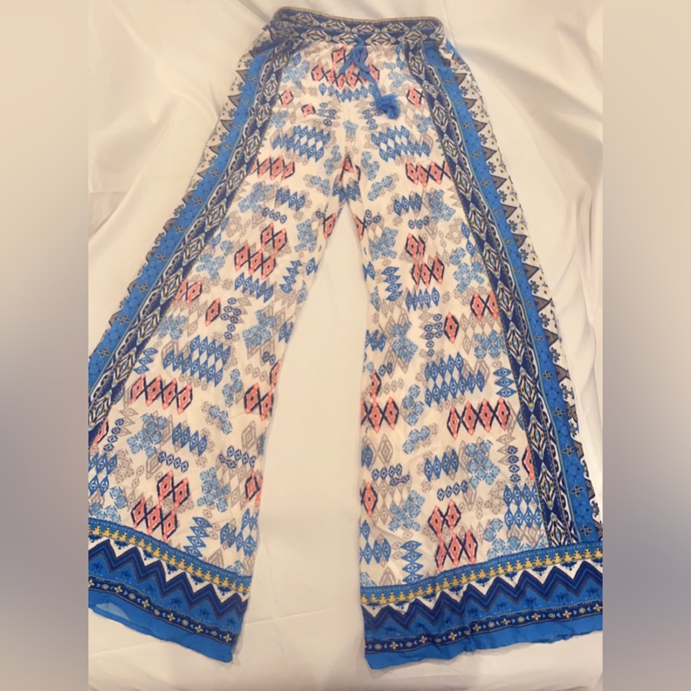 Bohemian 🌺🌺print wide leg pants🌸🌸